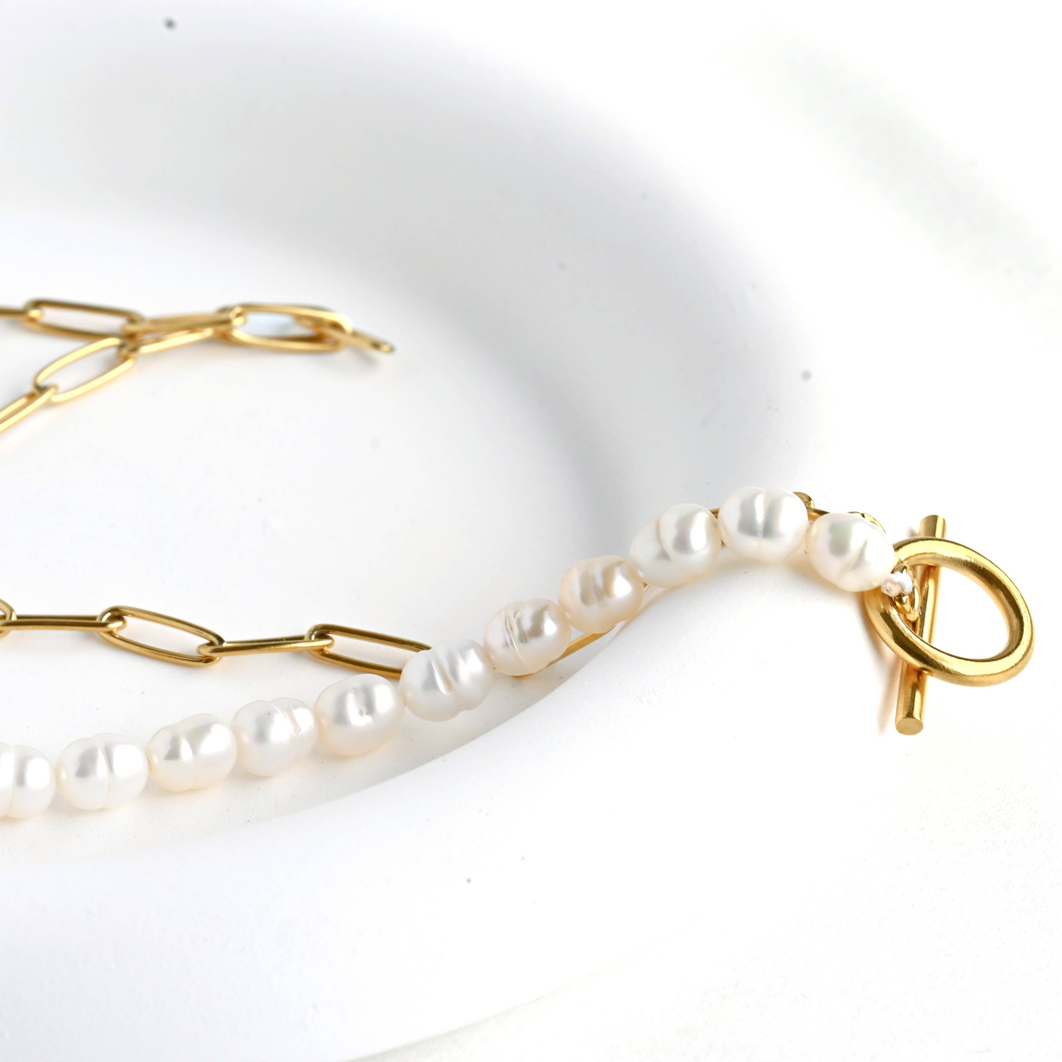Pearl Toggle Necklace