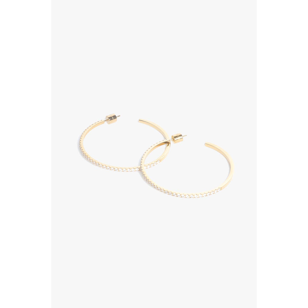 Studded Hoops 2"