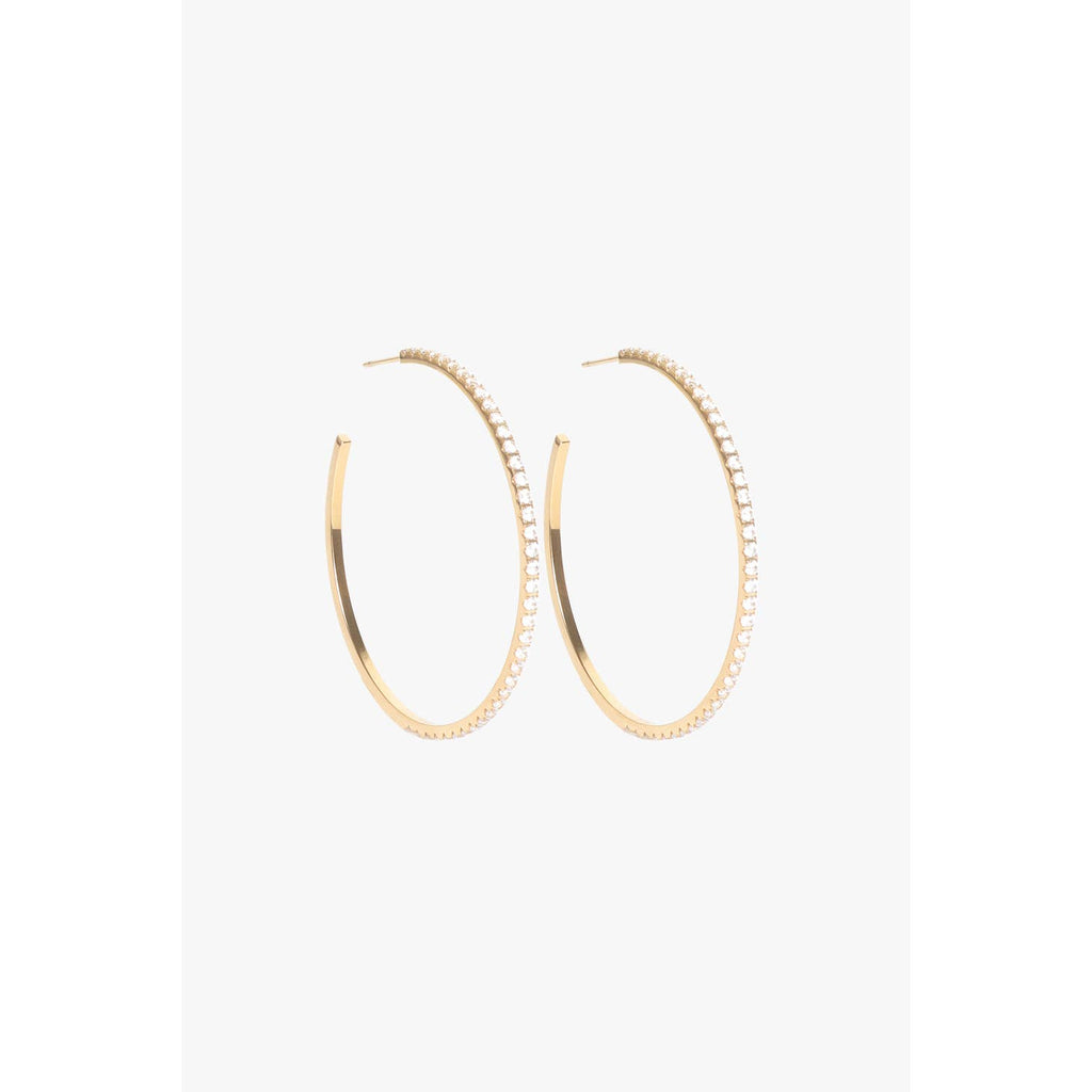Studded Hoops 2"